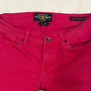 Lucky Brand Fuchsia Skinny Jeans